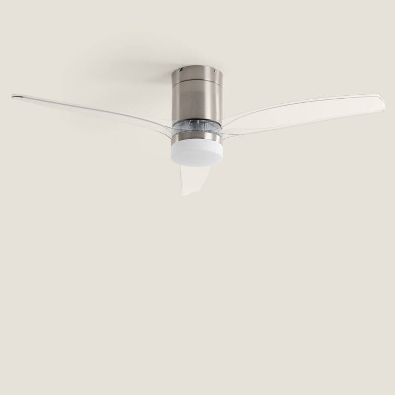 Bild von Deckenventilator mit Licht Lautlos DC Holzflügel Leros