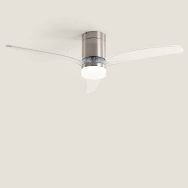 Bild von Deckenventilator mit Licht Lautlos DC Holzflügel Leros