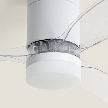 Bild von Deckenventilator mit Licht Lautlos DC Holzflügel Leros