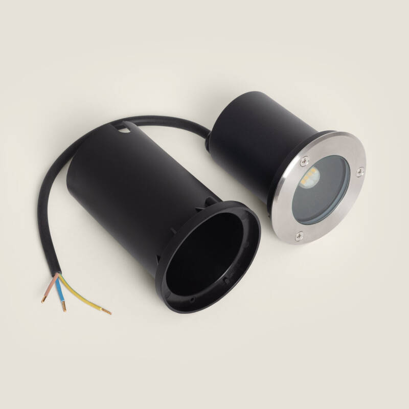 Image de Spot Extérieur Encastrable au Sol Inox GU9