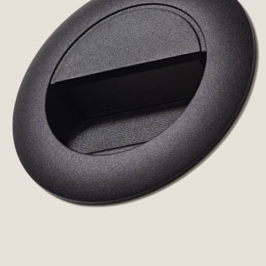 Image de Balise Extérieure LED Murale 3W Encastrable Ronde Segre