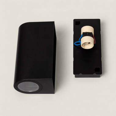 Image of Black Gala Double-Sided Outdoor LED Wall Light