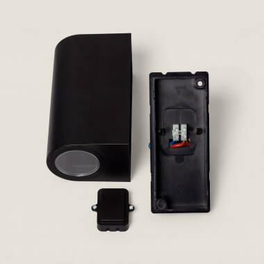 Image of Black Gala Double-Sided Outdoor LED Wall Light