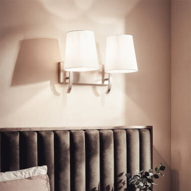 Afbeelding van Wandlamp Metaal 2 Spots Eikho