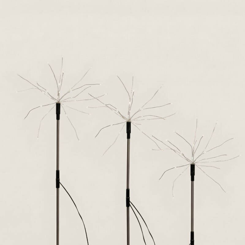 Immagine di Set di 3 Spiedini LED per Esterni Solare Dente di Leone