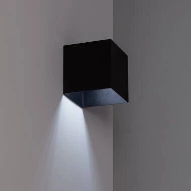 Image de Applique Murale LED Extérieure Solaire Eros en Aluminium avec Détecteur de Mouvement Radar IP65