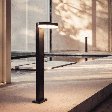 Mikael 10W Aluminium Outdoor LED Bollard in Black 50cm