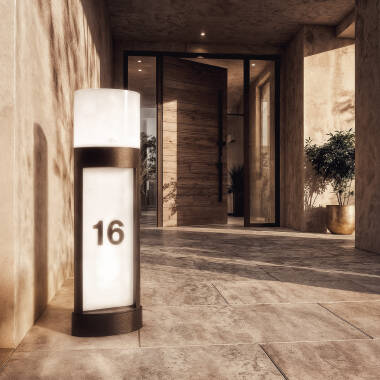 Mulham 10W Aluminium Outdoor LED Bollard for House Numbering