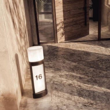 Bild von LED Außenleuchte 10W Oberfläche 50cm Aluminium für die Hausnumerierung Mulham