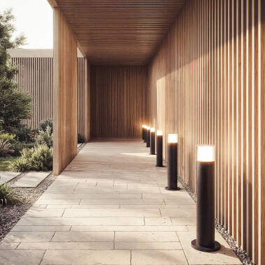 Image de Balise Extérieure en Saillie sur Pied 50cm Aluminium Docker