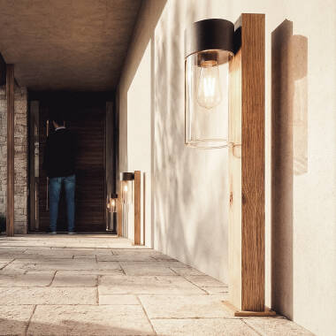 Bild von Bodenstehleuchte Außen Aufbau 50cm Edelstahl und Glas Isoba