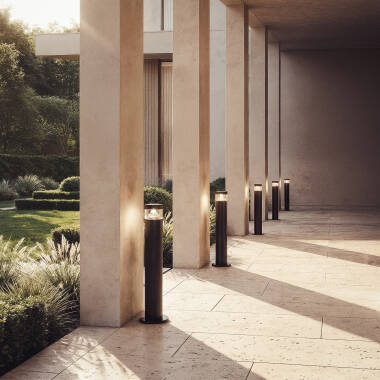 Bild von LED-Bodenleuchte Aussen 5W Oberfläche Fuss 50cm Inti Inox Schwarz