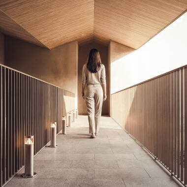 Image of Inti 5W Stainless Steel Outdoor LED Bollard 30cm