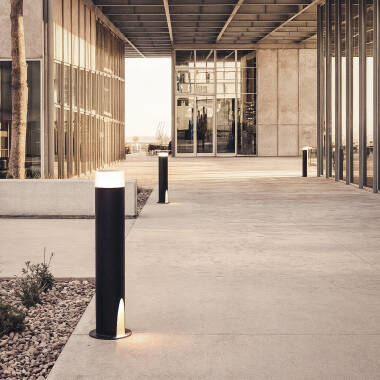 Image de Balise LED Extérieure 10W en Saillie sur Pied 60cm Halosa