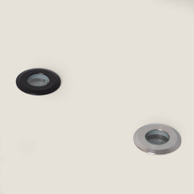 Immagine di Segnapasso per Esterno LED Incasso a Terra 12V DC Nero Tiziano