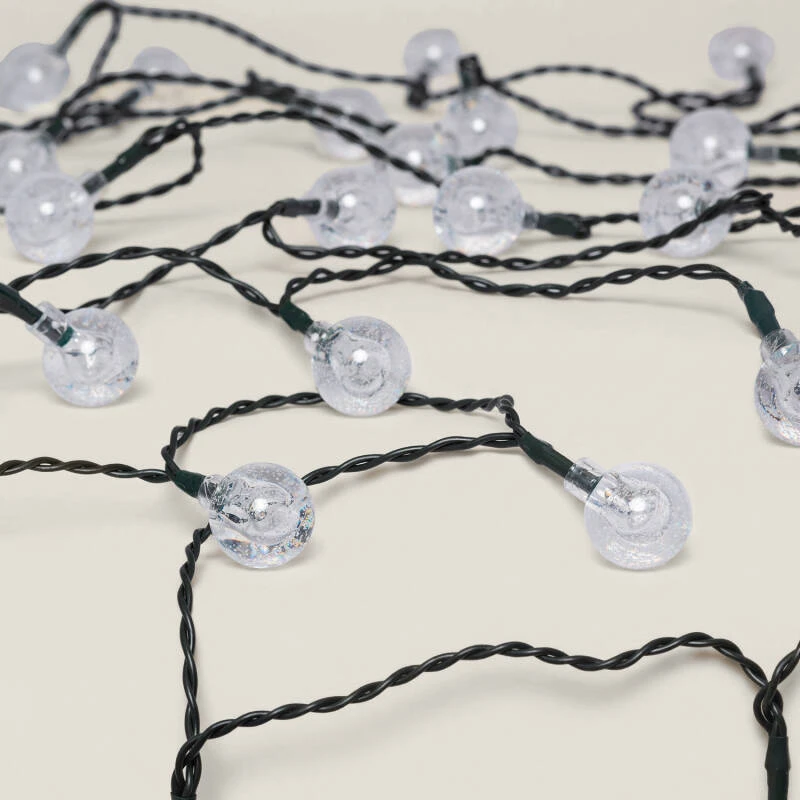 Catenaria LED Solare per Esterni 30 Sfere 5m
