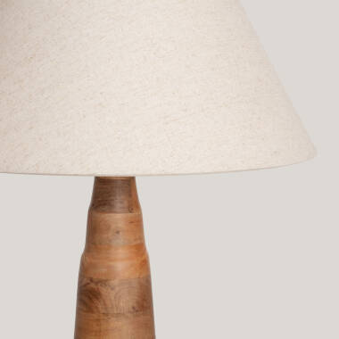 Bild von LED Stehleuchte aus Holz Zeil Rajesh ILUZZIA