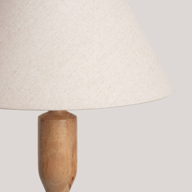 Image of Meena Wooden Floor Lamp ILUZZIA