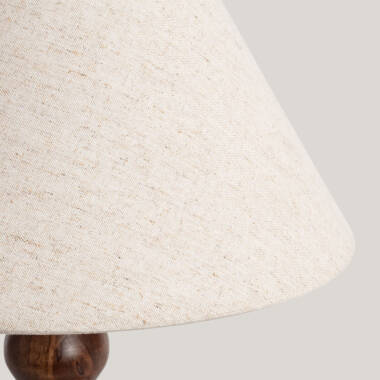 Bild von Tischlampe aus Holz Anahla ILUZZIA