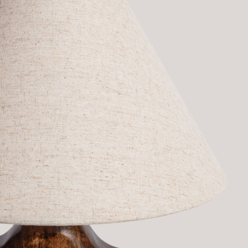 Immagine di Lampada da Tavolo Legno Hunar I ILUZZIA