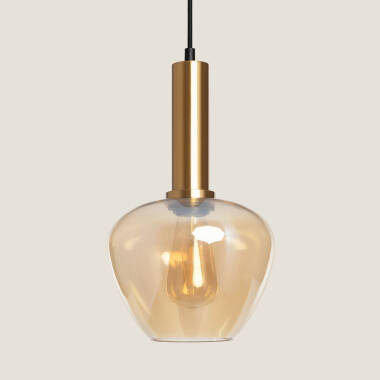Daira Metal & Glass Pendant Lamp
