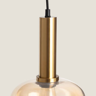 Immagine di Lampada a Sospensione Metallo e Vetro Daira