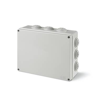 Boîte de Dérivation Étanche En Saillie IP55 en Polymère Technique Sans Halogène avec Cônes Passe-câbles (650°C)