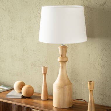 Immagine di Lampada da Tavolo Legno Marala ILUZZIA