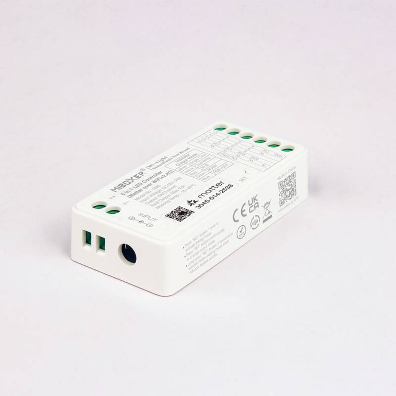 Bild von Controller Matter für LED Streifen Einfarbig/CCT/RGB/RGBW/RGB+CCT 12–24V MiBoxer SM5 kompatibel mit RF-Fernbedienung