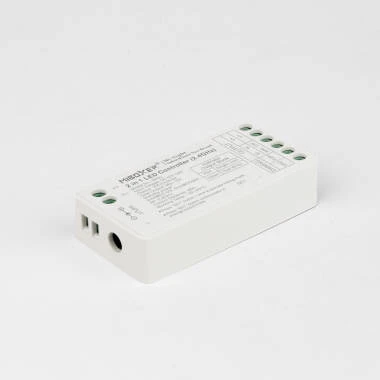 MiBoxer SR2L-controller voor enkelkleurige/CCT-ledstrips, 12-24 V, laag stroomverbruik, compatibel met RF-afstandsbediening