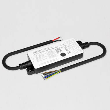 Controller für LED Streifen Einfarbig/CCT/RGB/RGBW/RGB+CCT 12-24V MiBoxer SR5-P IP66 kompatibel mit RF-Fernbedienung