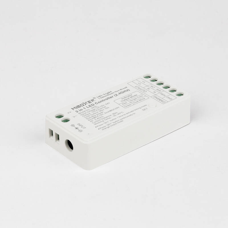 Bild von Controller für LED Streifen Einfarbig/CCT 12–24V MiBoxer SR2L Low Power kompatibel mit RF-Fernbedienung