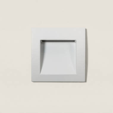 Image of Leif 4W Square Outdoor Recessed LED Wall Light White