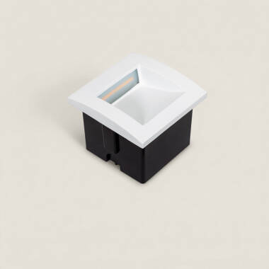 Image of Leif 4W Square Outdoor Recessed LED Wall Light White