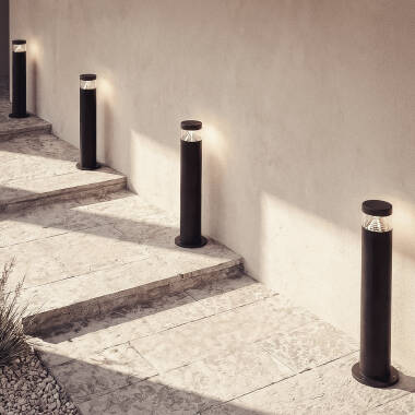 Bild von LED-Bodenleuchte Aussen 5W Oberfläche Fuss 50cm Inti Inox Schwarz
