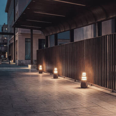 Image of Double-Dareh 8W Outdoor LED Bollard 38cm