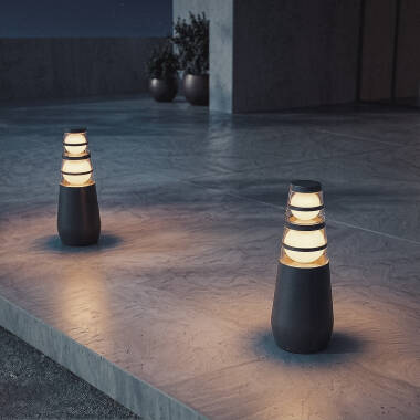 Image de Balise Extérieure LED 8W sur Pied 38cm en Saillie Double-Dareh