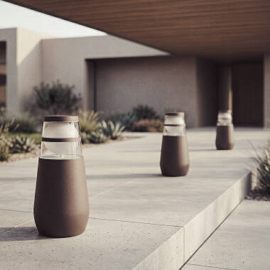 Immagine di Lampioncino per Esterni LED 9W Superficie Piede 30cm Dareh 