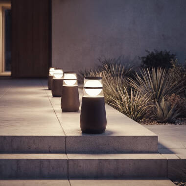 Immagine di Lampioncino per Esterni LED 9W Superficie Piede 30cm Dareh 