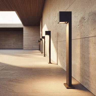 10W Iridix Aluminium Outdoor Bollard 80cm