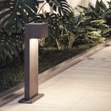 9W Iridix Aluminium Outdoor Bollard 50cm