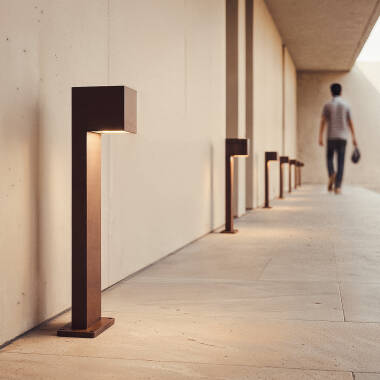 9W Iridix Aluminium Outdoor Bollard 50cm