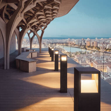 Afbeelding van Baken Outdoor LED 9W hoogte 80cm Aluminium Sheffield