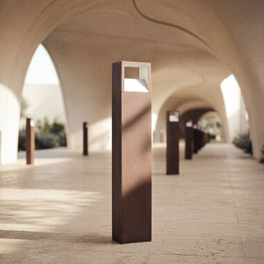 9W Sheffield Outdoor Aluminium Bollard 80cm