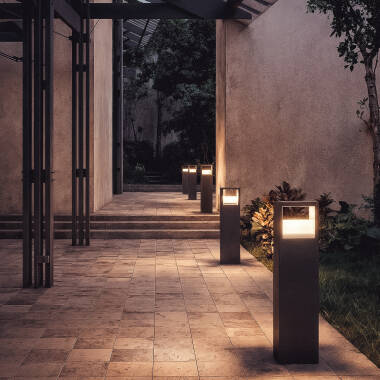 Obrázek 50cm Zahradní LED Sloupek 9W CCT dle Výběru Hliníkový Přisazený Sheffield