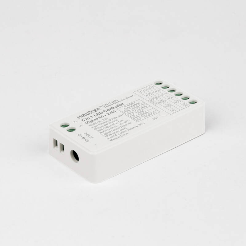 Bild von Zigbee Controller für LED Streifen Einfarbig/CCT/RGB/RGBW/RGB+CCT 12–24 V MiBoxer SZ5 kompatibel mit RF-Fernbedienung