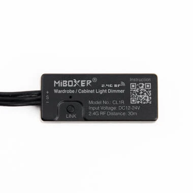 Dimmer MiBoxer CL1R voor 12–24V kastverlichting compatibel met RF remote