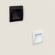 Image de Balise Extérieure LED 4W Encastrable Aluminium Murale Carrée Noire Leif