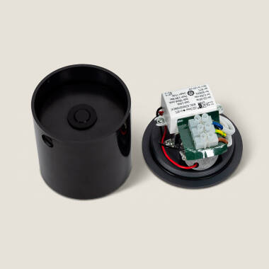 Image of Boiler 3W Round Outdoor Recessed LED Wall Light Grey