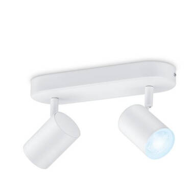 Plafondlamp WiZ Imageo CCT Selecteerbaar Smart WiFi + Bluetooth LED 4.9W Twee spotlights Dimbaar